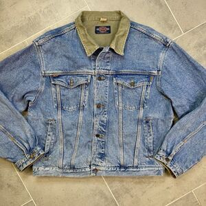 Vintage Pepe Jeans Denim Trucker Jacket Blue Mens L Hong Kong Made